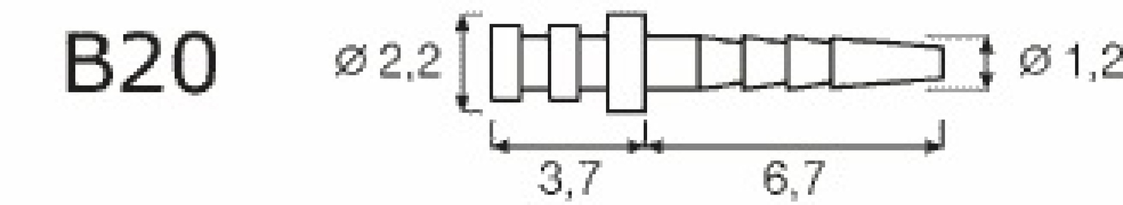 Титановые штифты IKT-B20-V (24шт.)